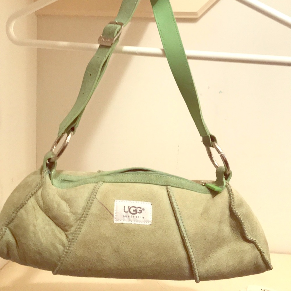 Light green oblong Ugg purse